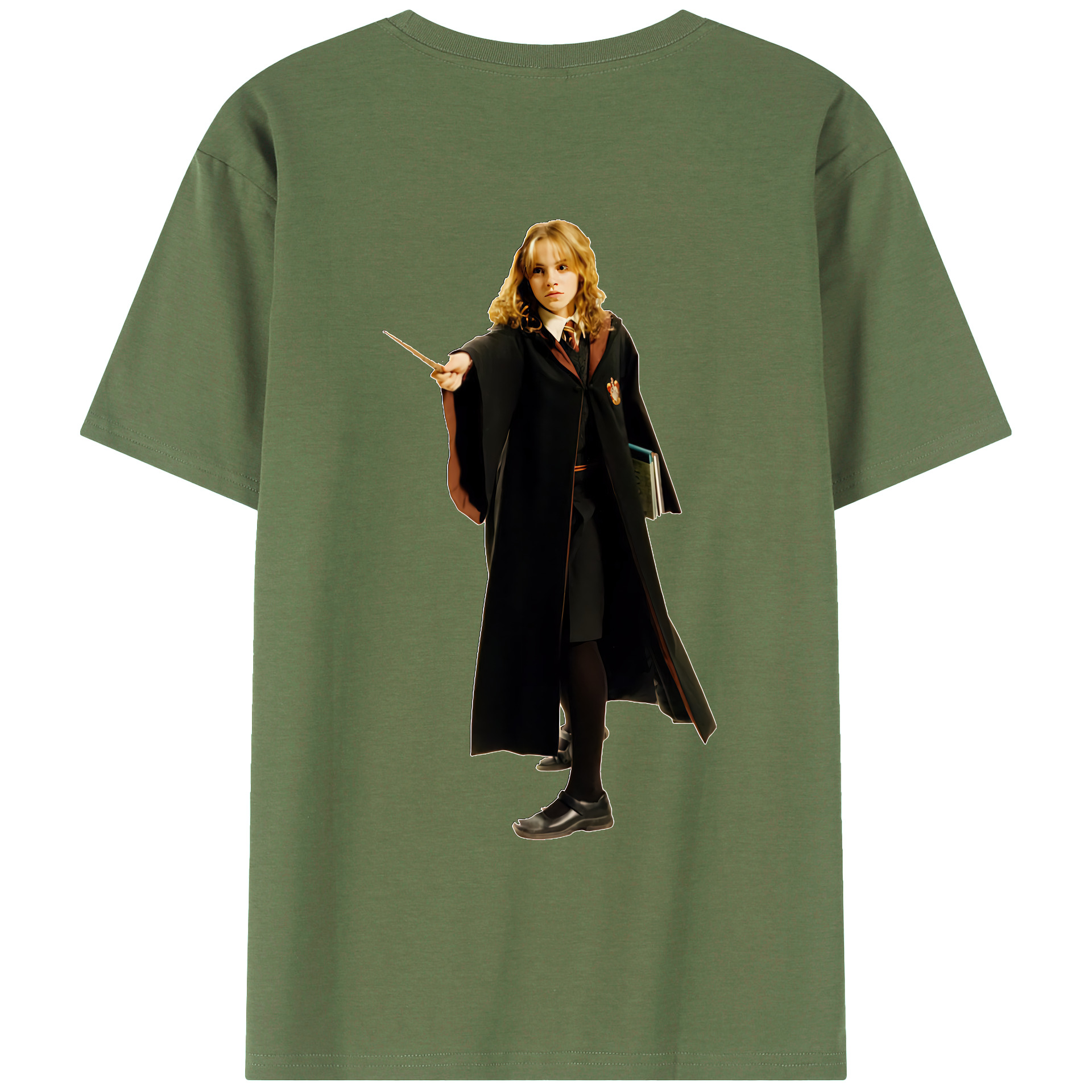（画像用） Harry Potter ハリー・ポッターシリーズ 綿100％ メンズ半袖Tシャツ（バックプリント） 通気性